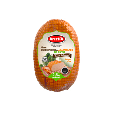 Jamón pechuga acaramelado de pavo 2,6 kg